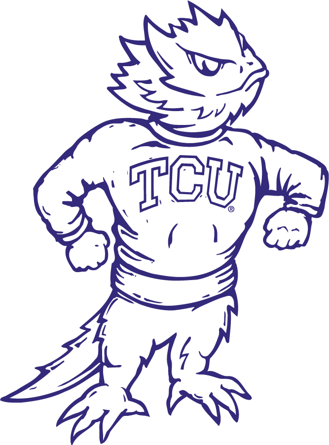 TCU Horned Frogs 1997-2005 Mascot Logo iron on transfers for T-shirts